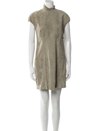 Brunello Cucinelli Suede Mini Dress