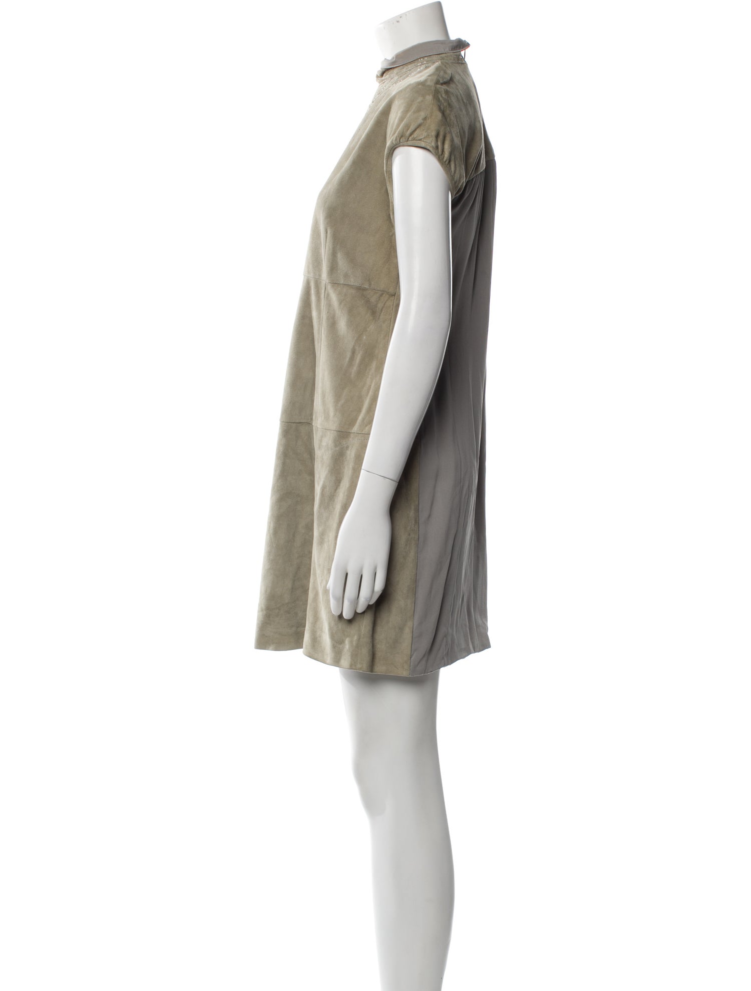 Brunello Cucinelli Suede Mini Dress