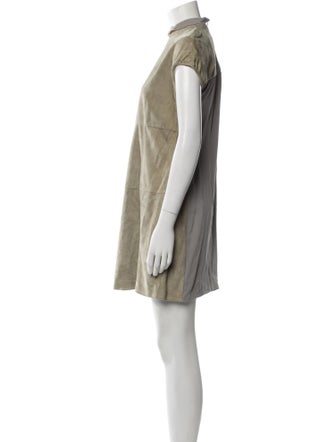 Brunello Cucinelli Suede Mini Dress