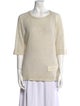 Brunello Cucinelli Linen Scoop Neck Sweater