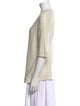 Brunello Cucinelli Linen Scoop Neck Sweater