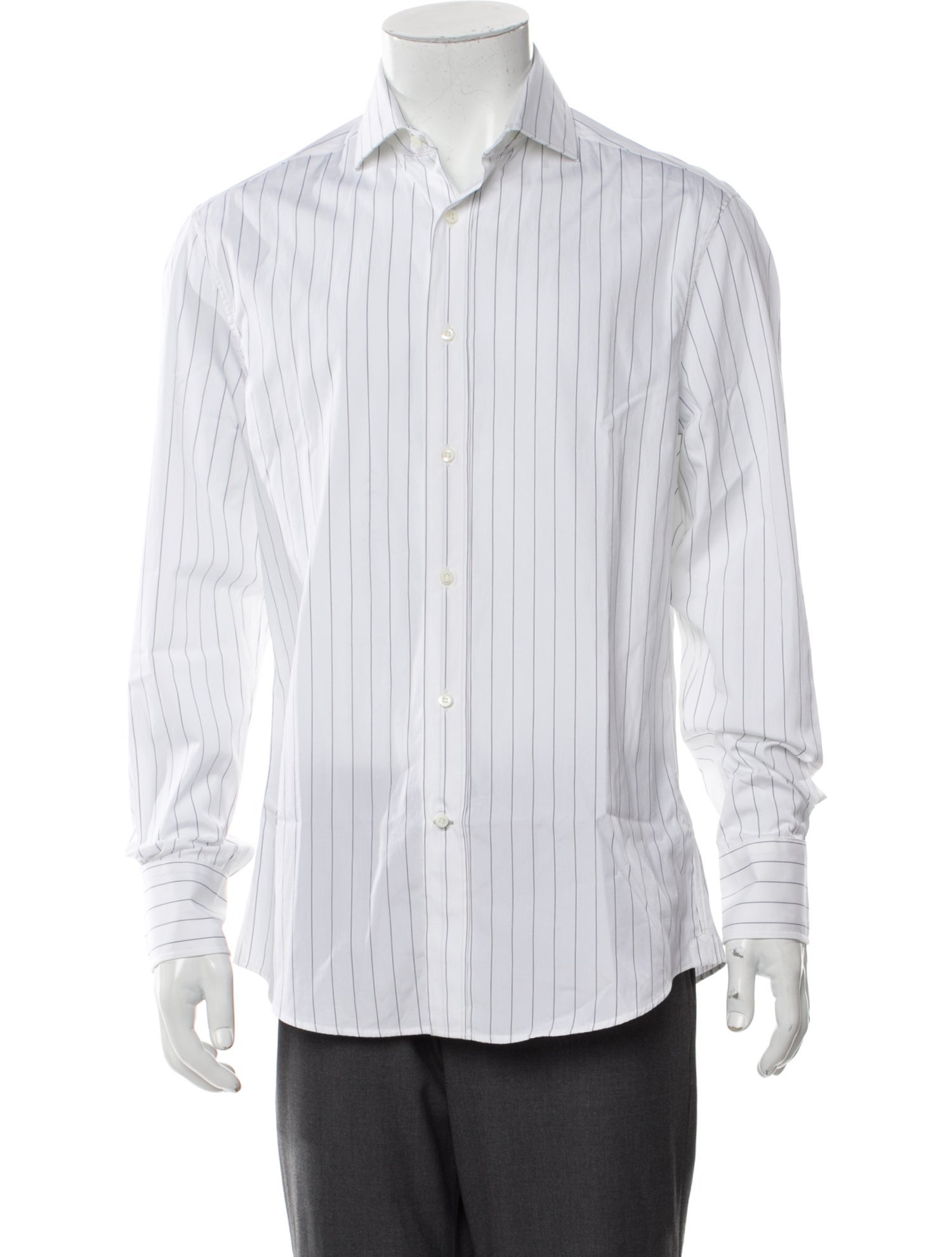 Brunello Cucinelli Striped Long Sleeve Shirt