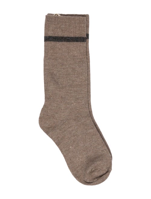 Brunello Cucinelli Striped Cashmere Socks