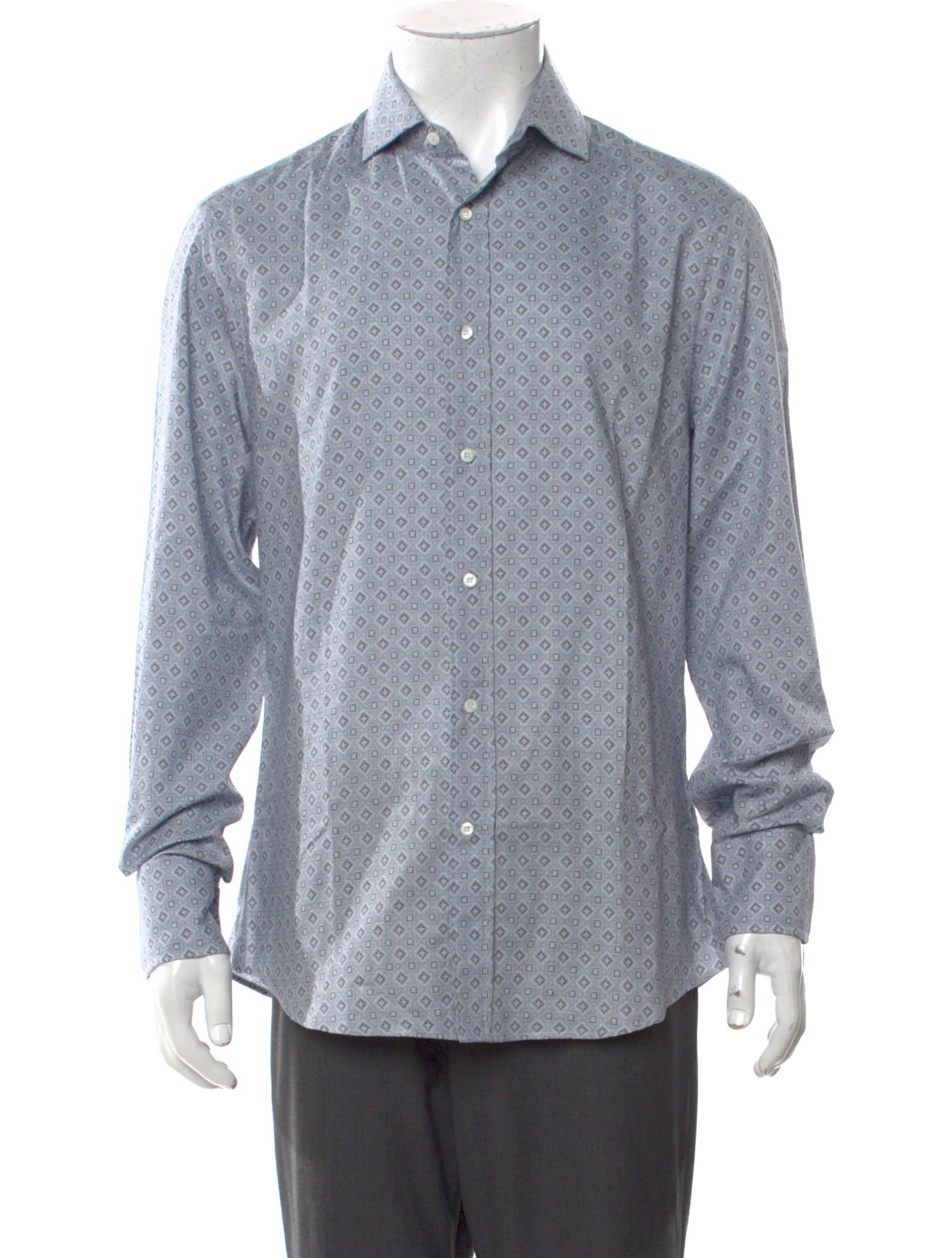 Brunello Cucinelli Printed Long Sleeve Shirt