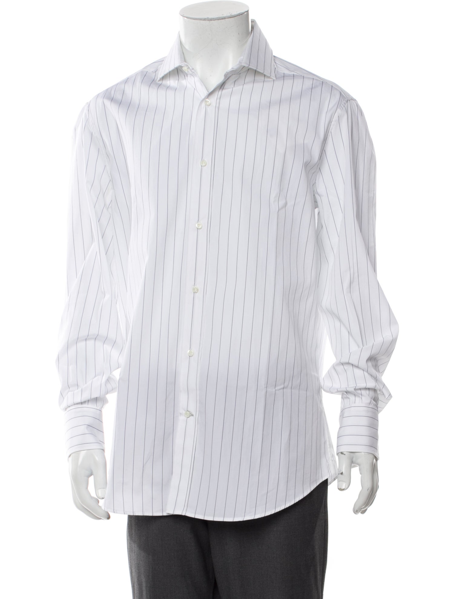 Brunello Cucinelli Striped Long Sleeve Shirt