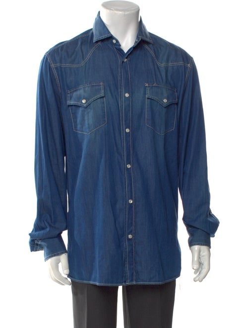 Brunello Cucinelli Long Sleeve Denim Shirt