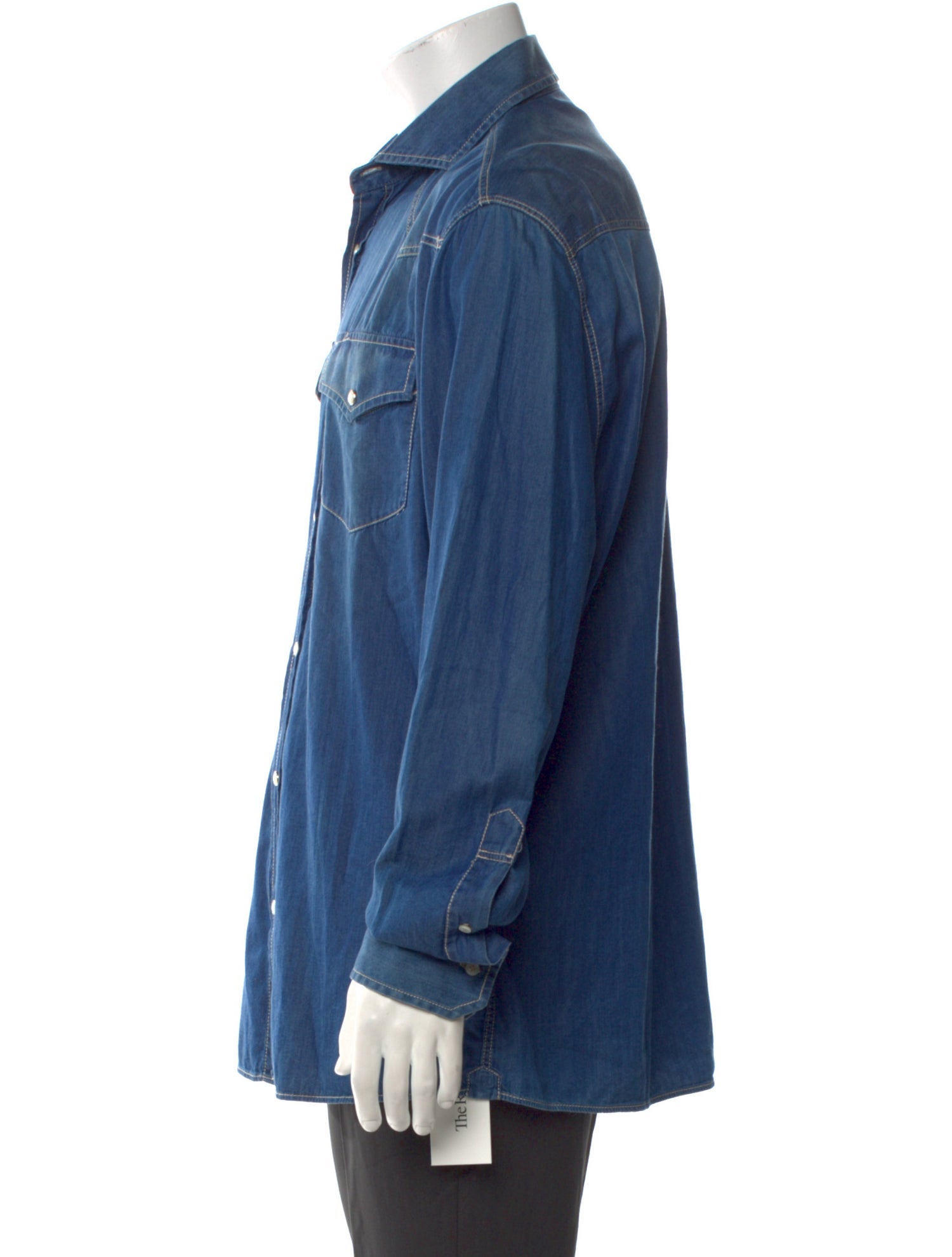 Brunello Cucinelli Long Sleeve Denim Shirt