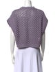 Brunello Cucinelli Mock Neck Short Sleeve Crop Top