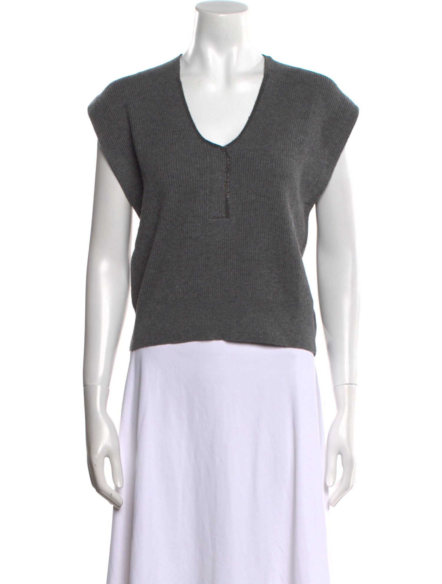 Brunello Cucinelli Cashmere V-Neck Sweater w/ Tags