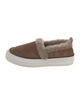 Brunello Cucinelli Suede Fur Trim Sneakers