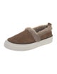 Brunello Cucinelli Suede Fur Trim Sneakers