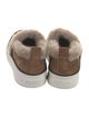 Brunello Cucinelli Suede Fur Trim Sneakers