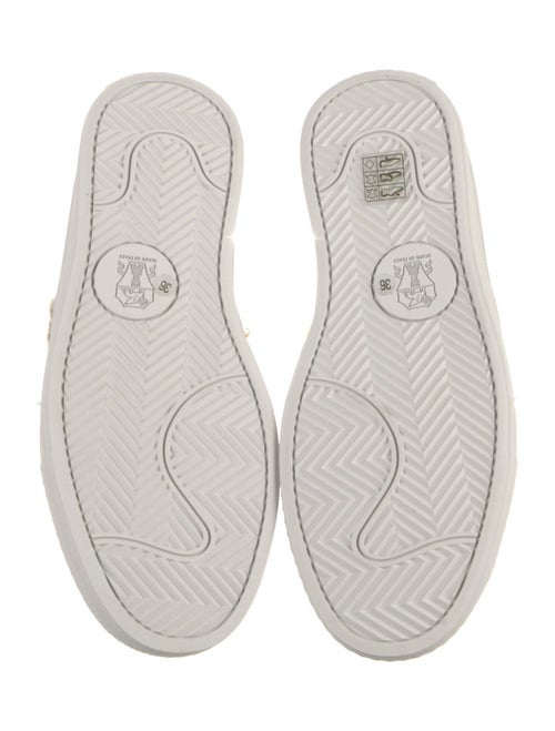 Brunello Cucinelli Suede Fur Trim Sneakers