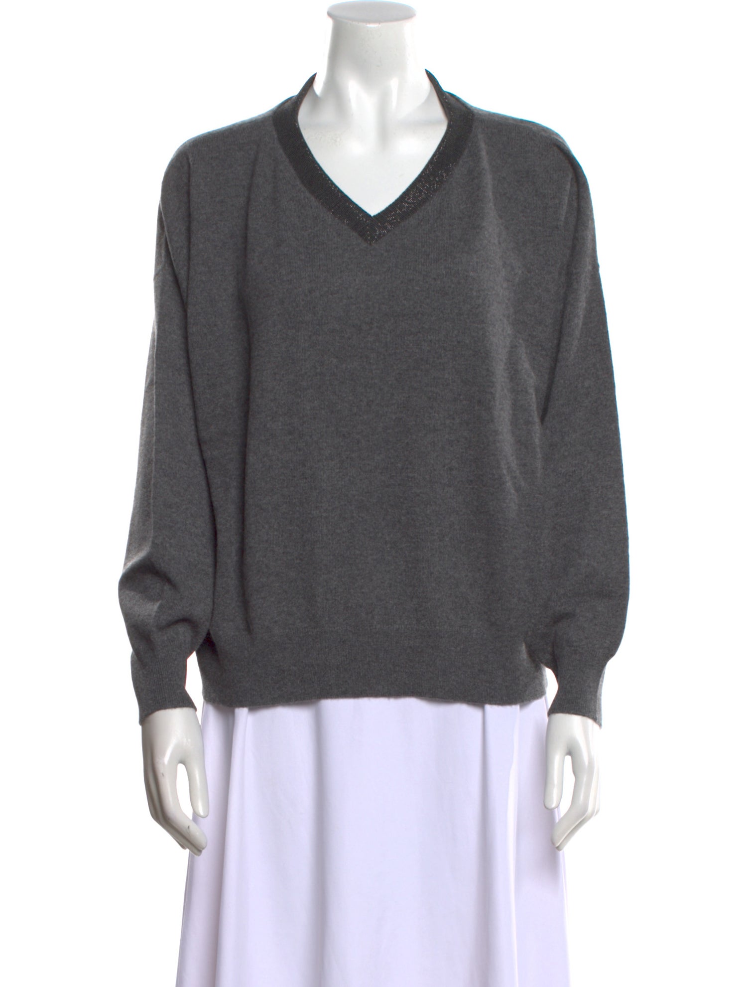 Brunello Cucinelli Cashmere V-Neck Sweater w/ Tags