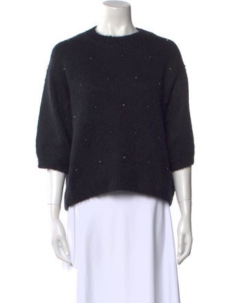 Brunello Cucinelli Alpaca Crew Neck Sweater