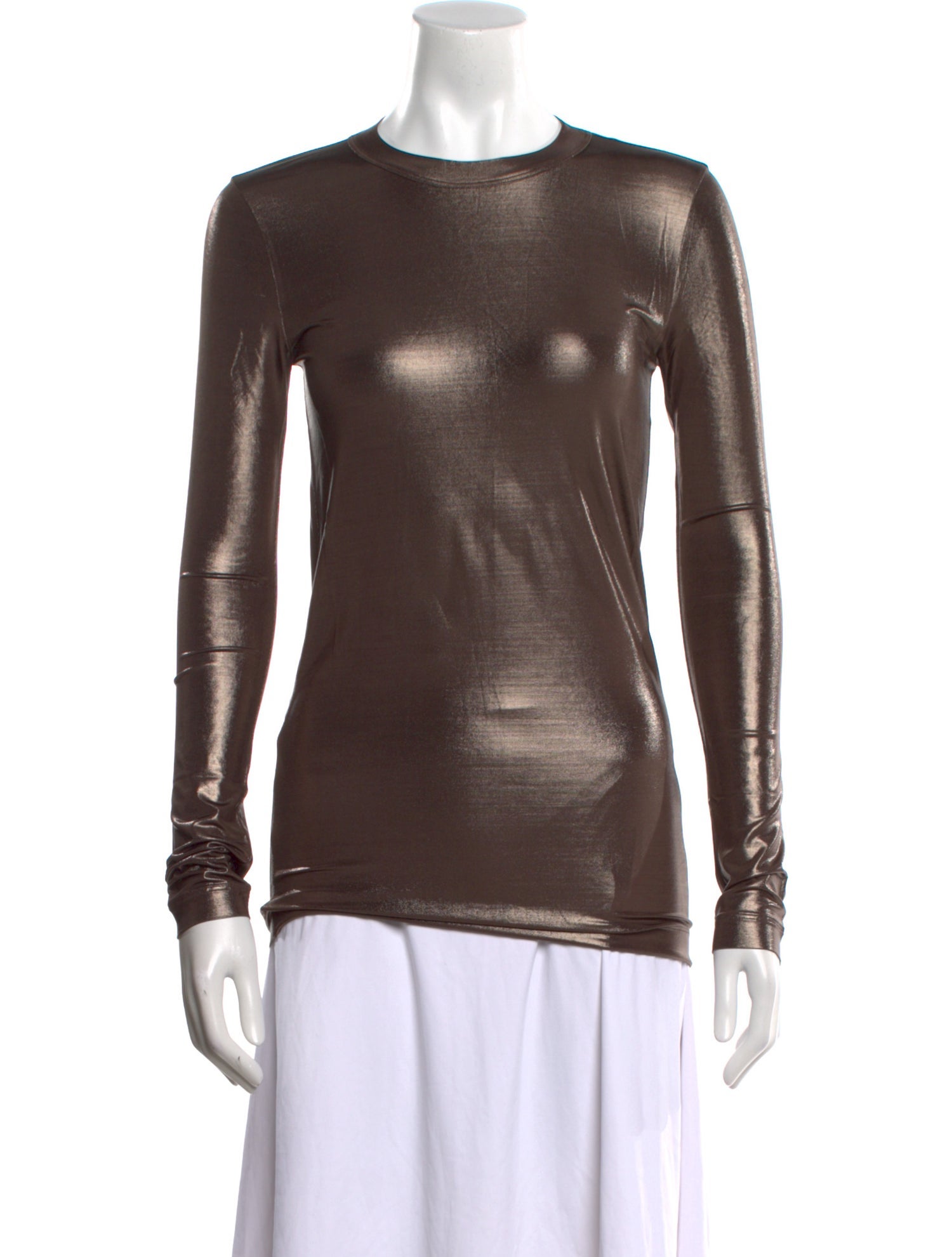 Brunello Cucinelli Crew Neck Long Sleeve Top w/ Tags