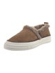 Brunello Cucinelli Suede Fur Trim Sneakers