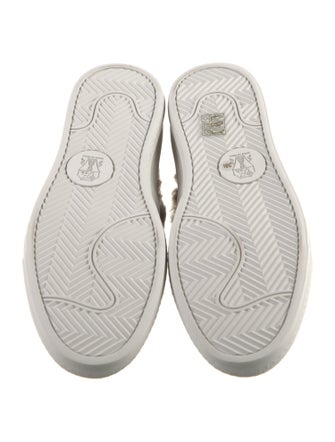 Brunello Cucinelli Suede Fur Trim Sneakers