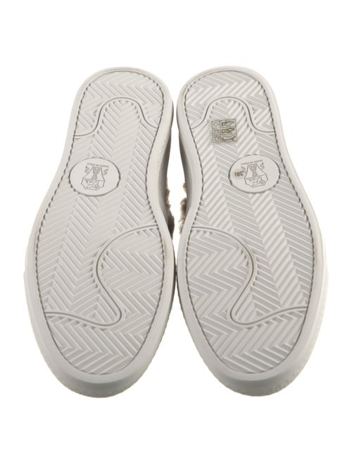 Brunello Cucinelli Suede Fur Trim Sneakers