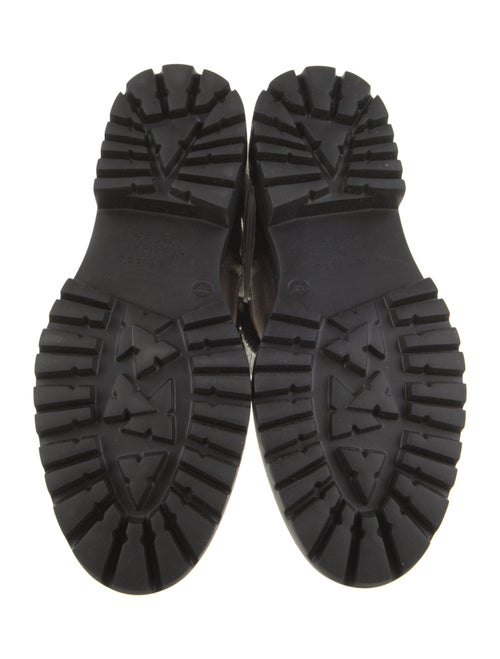 Brunello Cucinelli Suede Studded Accents Moto Boots