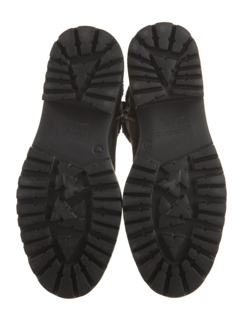 Brunello Cucinelli Suede Beaded Accents Moto Boots