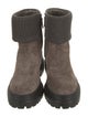Brunello Cucinelli Suede Moto Boots