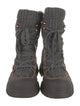 Brunello Cucinelli Suede Beaded Accents Combat Boots