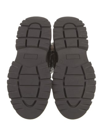 Brunello Cucinelli Suede Beaded Accents Combat Boots