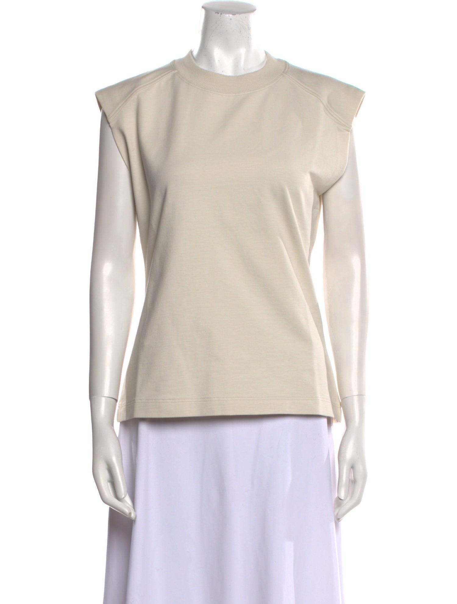 Brunello Cucinelli Crew Neck Sleeveless Top