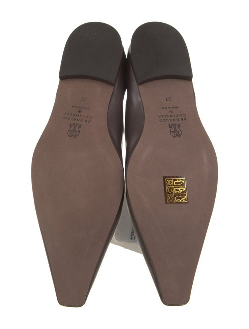 Brunello Cucinelli Leather Mary Jane Flats