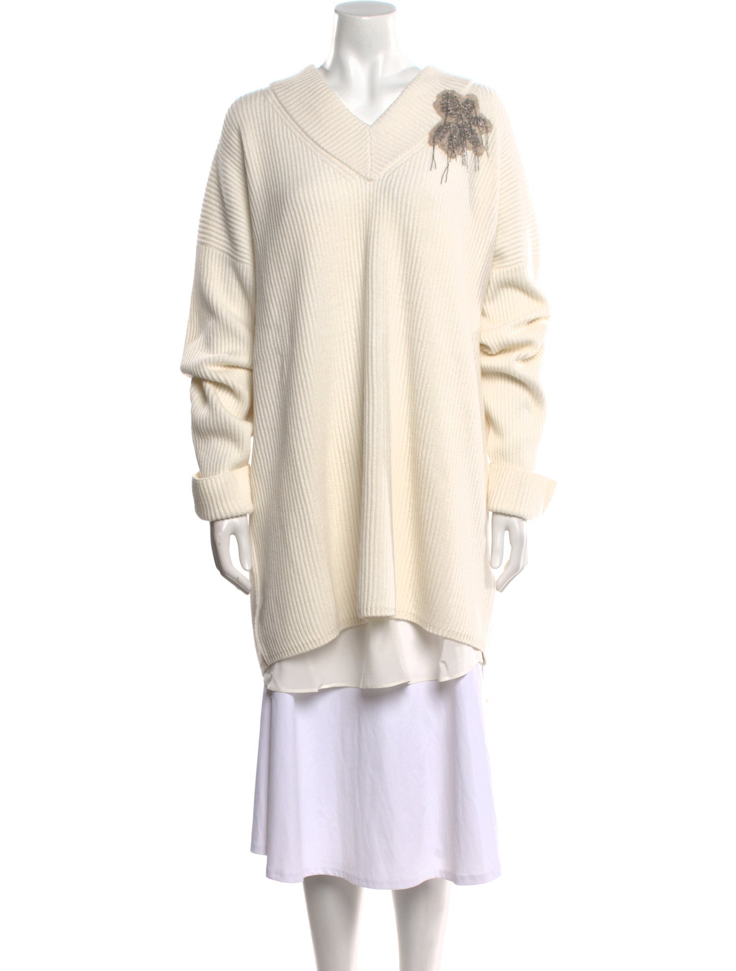 Brunello Cucinelli Cashmere Midi Length Dress w/ Tags