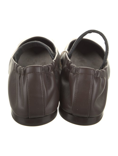 Brunello Cucinelli Leather Mary Jane Flats