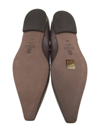 Brunello Cucinelli Leather Mary Jane Flats