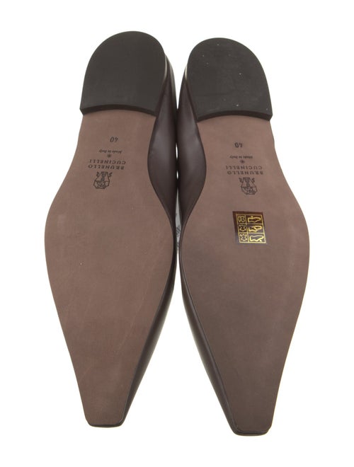 Brunello Cucinelli Leather Mary Jane Flats