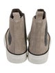Brunello Cucinelli Suede Colorblock Pattern Sneakers