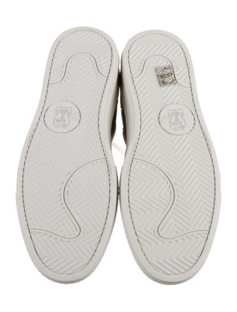 Brunello Cucinelli Suede Colorblock Pattern Sneakers