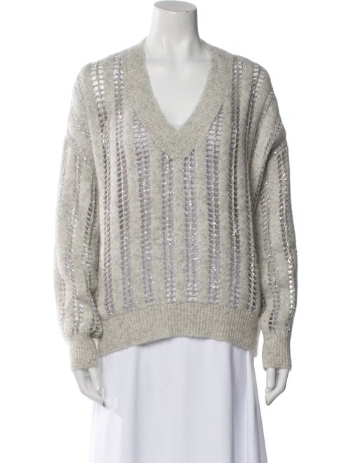 Brunello Cucinelli Wool Striped Sweater