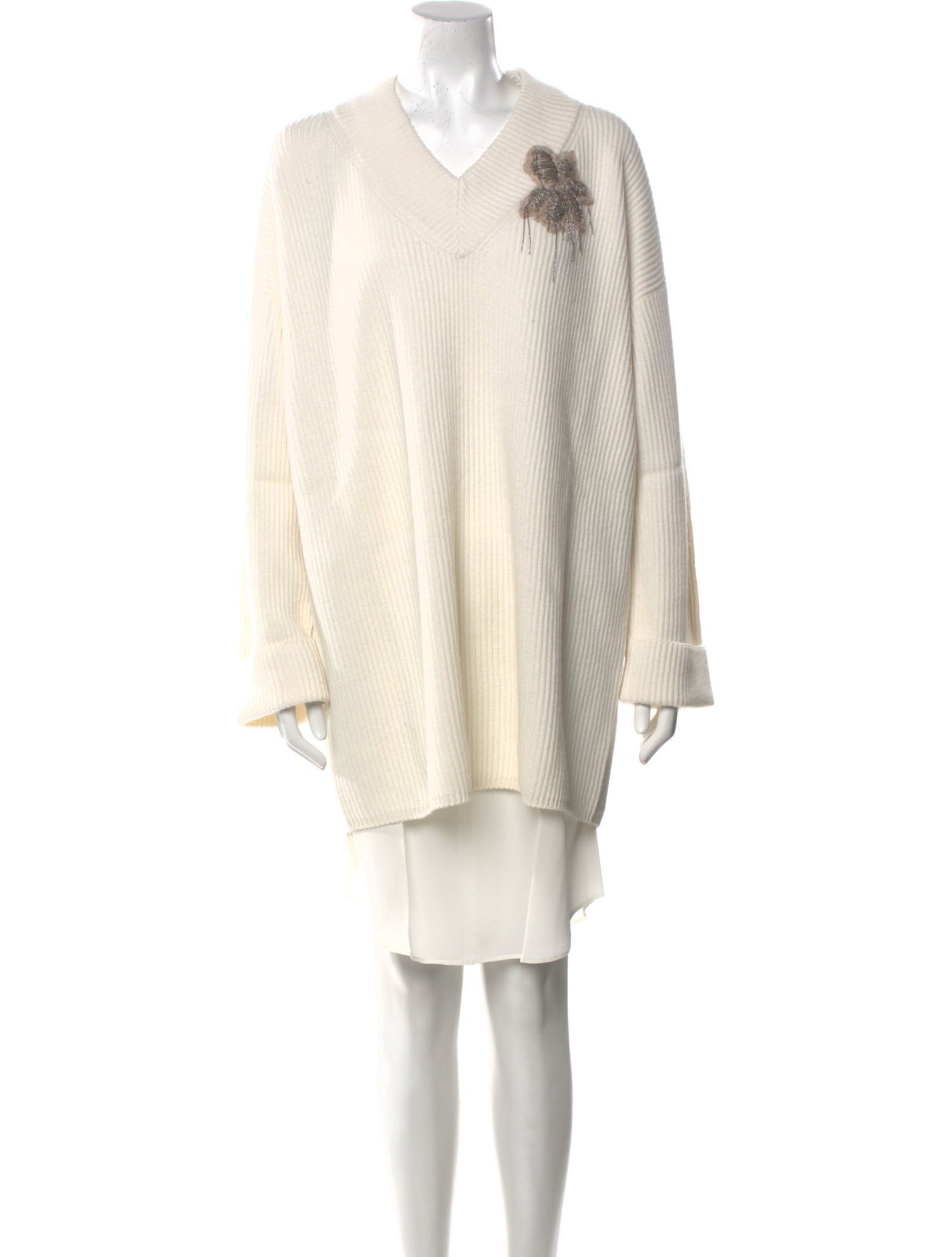 Brunello Cucinelli Cashmere Midi Length Dress w/ Tags