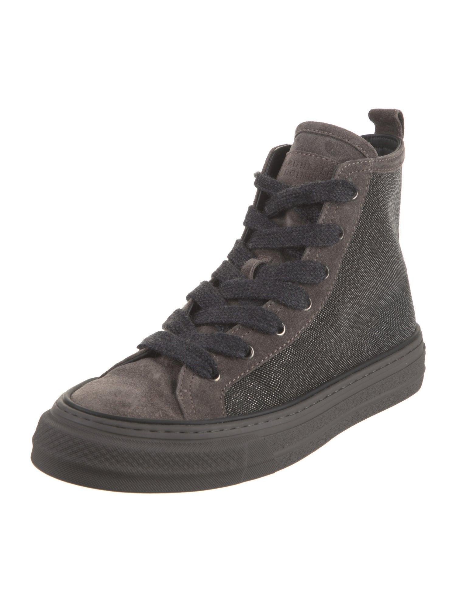 Brunello Cucinelli Suede Beaded Accents Sneakers