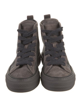 Brunello Cucinelli Suede Beaded Accents Sneakers