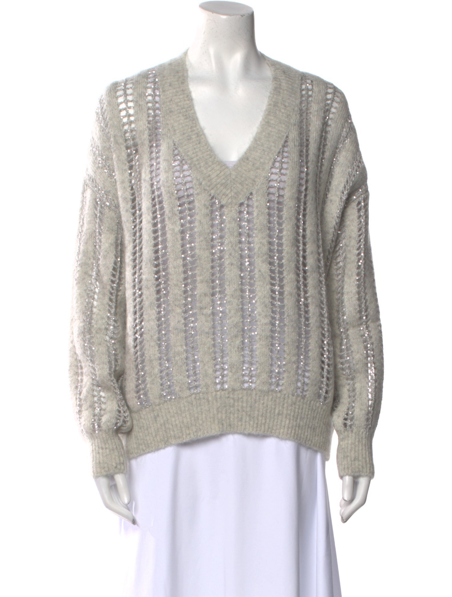 Brunello Cucinelli Wool V-Neck Sweater