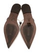 Brunello Cucinelli Leather Beaded Accents Mules