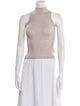 Brunello Cucinelli Turtleneck Sleeveless Crop Top