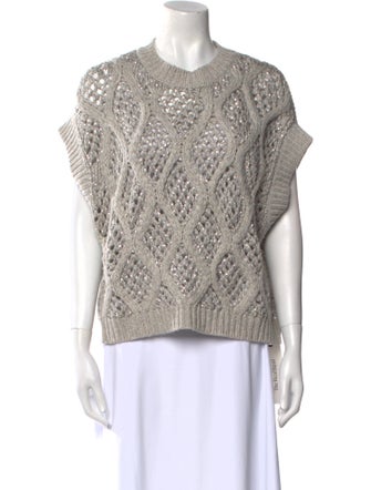 Brunello Cucinelli Cashmere Patterned Sweater