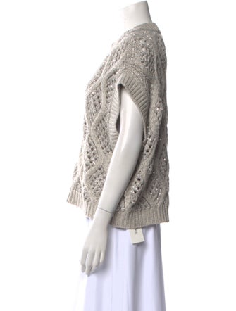 Brunello Cucinelli Cashmere Patterned Sweater