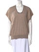 Brunello Cucinelli Cashmere Scoop Neck T-Shirt