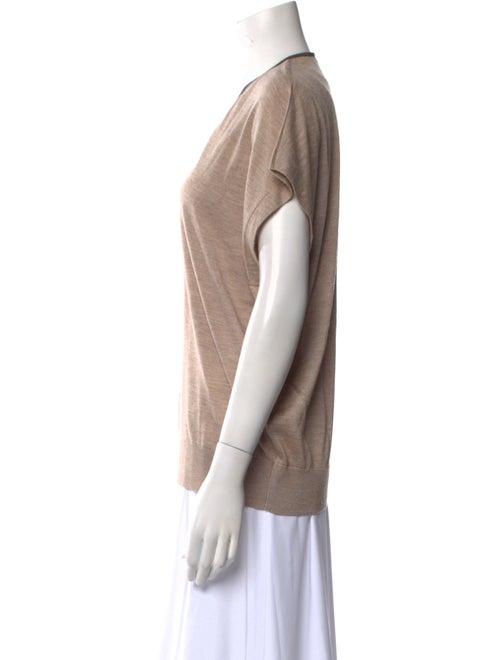 Brunello Cucinelli Cashmere Scoop Neck T-Shirt