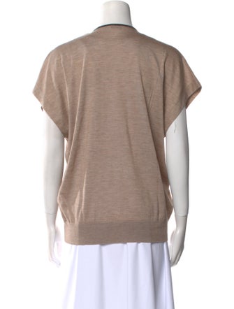 Brunello Cucinelli Cashmere Scoop Neck T-Shirt