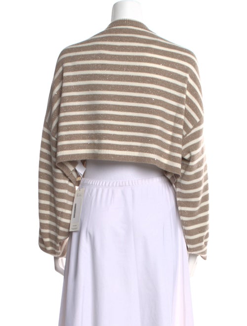 Brunello Cucinelli Striped Scoop Neck Sweater