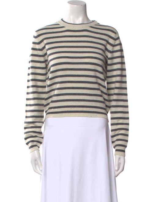 Brunello Cucinelli Striped Crew Neck Sweater